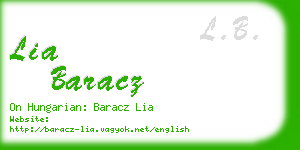 lia baracz business card